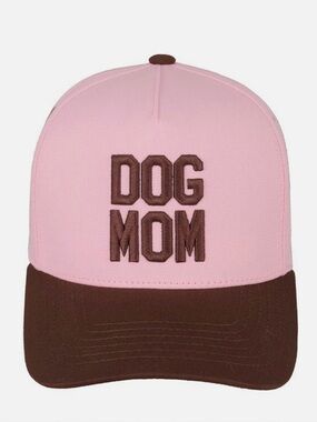 Dog Mom Pink and Brown  Cap/ Hat
